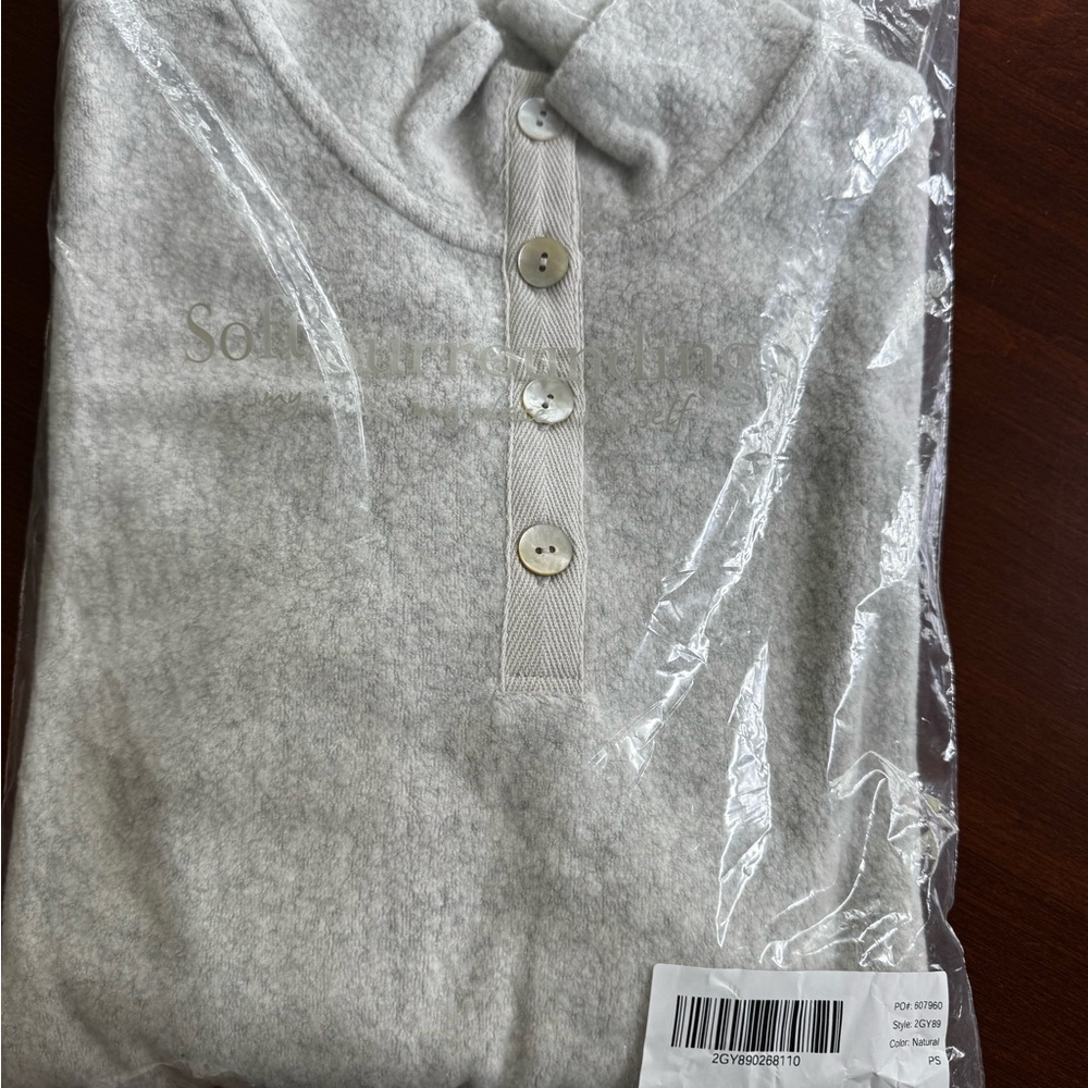 Soft Surroundings Gray Cuddle Pullover - Picture 6 of 7